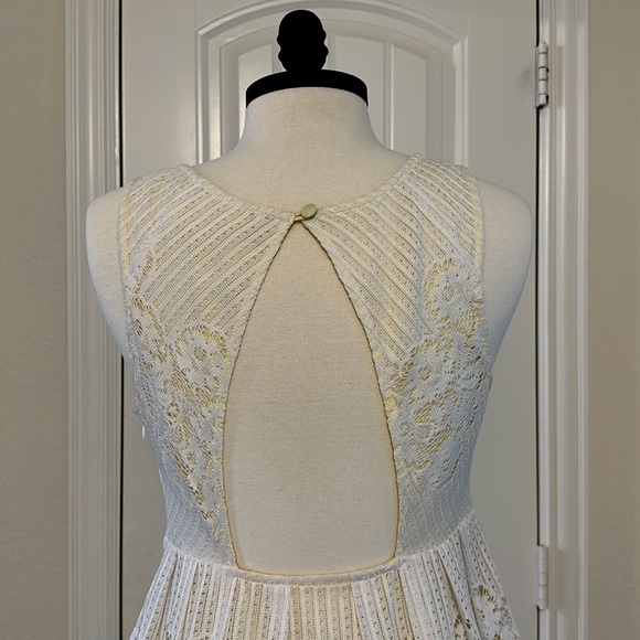 Free People White and Yellow Lace Dress - Picture 5 of 12